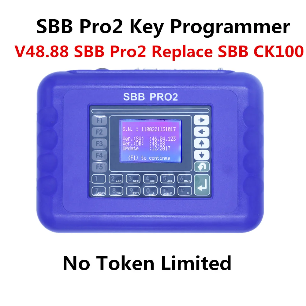 

SBB Pro2 Key Programmer SBB V48.88 Auto Key Programmer machine Support Cars to 2017 Replace SBB Key Programmer V46.02