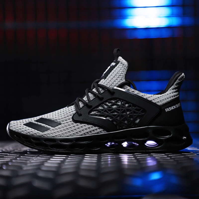 

2019 New Men Cushioning Jogging Sport Shoes Outdoor Mesh Breathable Running Shoes For Men Men's Comfortable Lightweight Sneakers