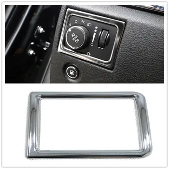 

Chrome Styling Interior Front Headlight Switch Frame Trim Cover 1pcs For Jeep Grand Cherokee 2011-2018