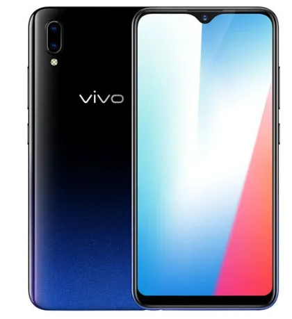 Смартфон VIVO Y93 3/4G ram 64G rom Восьмиядерный Android 8,1 6,2 ''полный экран 13MP+ 2.0MP камера отпечатков пальцев мобильный телефон - Цвет: Черный