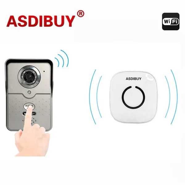 

ASDIBUY Megapixel wifi video door bell video intercom Type APP control intelligent WIFI doorbell with indoor chime