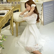 Dabuwawa 2016 new autumn ladies dress long big sizes stand collar wide hem slim fashion cute