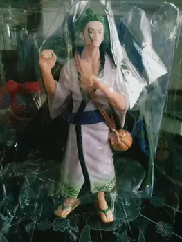 

Japanese Anime One Piece Two Years Later Roronoa Zoro With Bag White Kimono Clothing Ver. 1/7 PVC Action Figure Model Toy 26.5cm