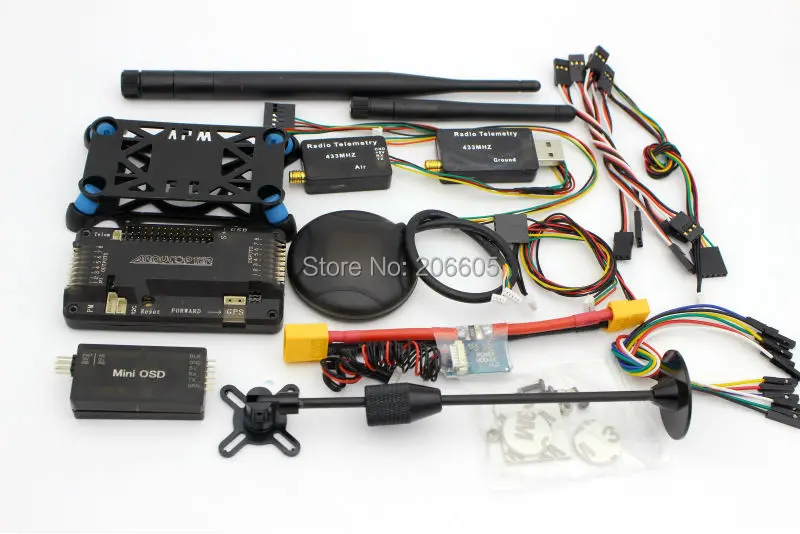 

APM2.6 ArduPilot UAV Flight Controller APM 2.6+ 6M GPS w/ Compass+Power Module+ 915 mhz 3DR Radio Telemetry