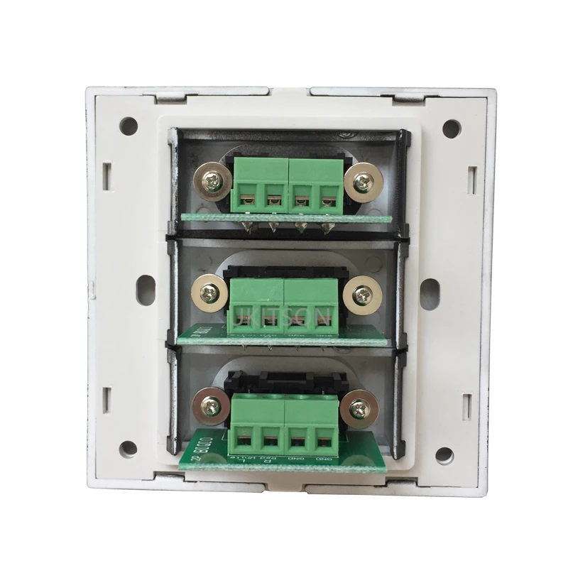 Black Color 3 Ports Audio Wall Panel pic 3