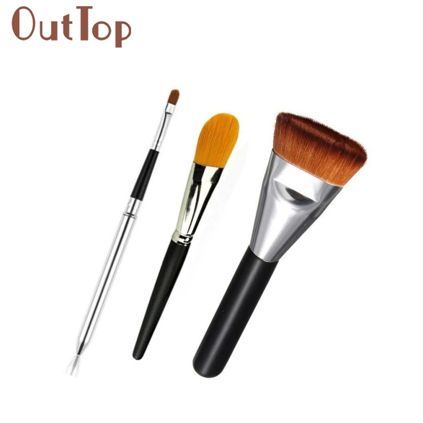 

3PCS Fashion Cosmetic Makeup Brushes Set Foundation Powder Blush Eyeshadow Brush Face eye maeup tool Levert Dropship 30p1225