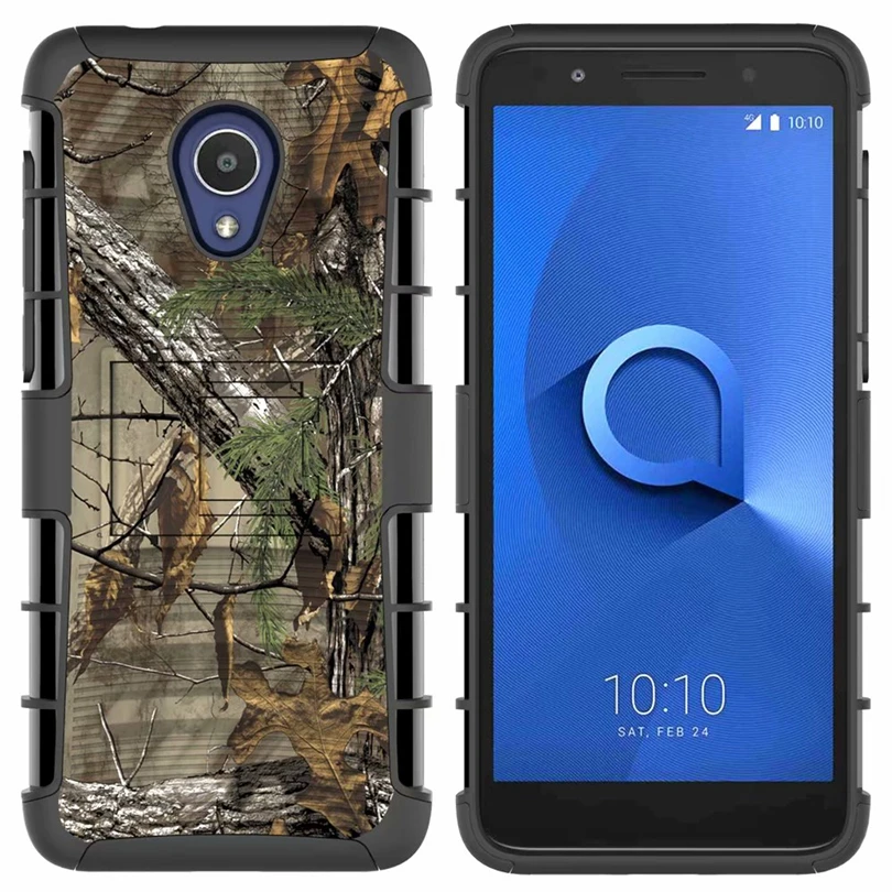 For Alcatel XL Evolve Case Hybrid Heavy Duty 3 in 1 Military Camo Hard Shockproof Belt Clip Stand Cover | Мобильные телефоны и