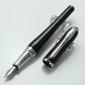 

Germany Fashion Duke Black Fountain Pen 0.5mm Iraurita Nib luxury school Office Stationery luxury Writing pen gift packaging
