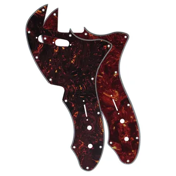 

NEW 2pcs Thinline Guitar Pickguard Scratch Plate 4Ply Red/Brown Tortoise for FD Tele Thinline 69 Reissue Guitar Accessories
