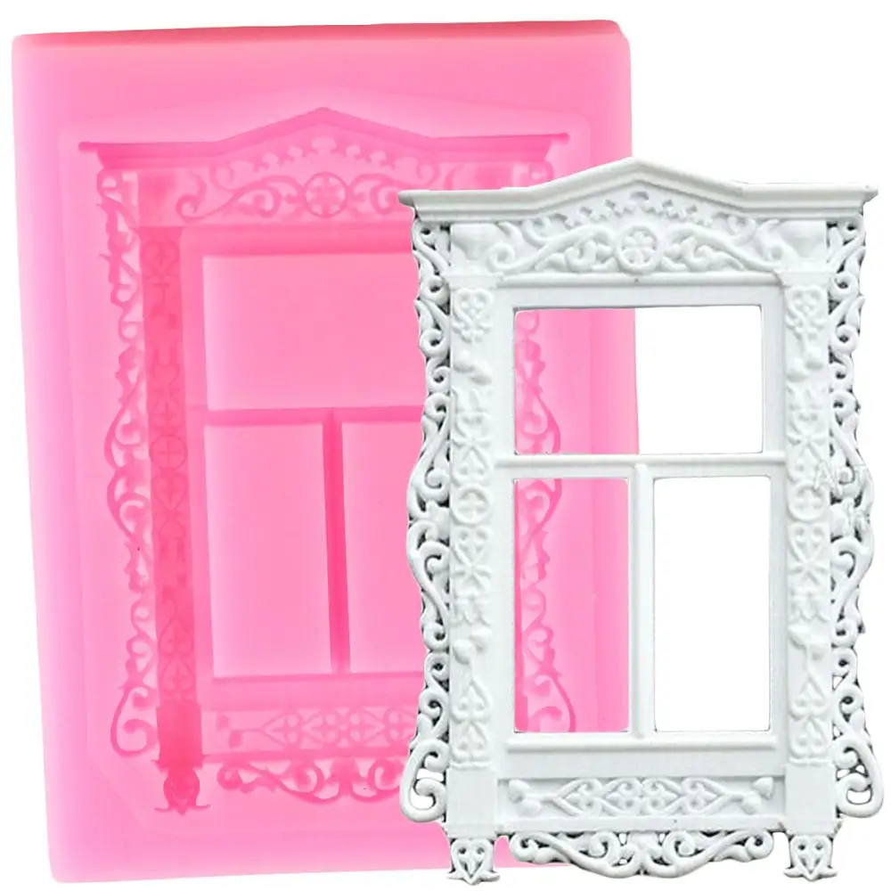 

Sugarcraft Frame Cake Border Decoration Fondant Molds Window Silicone Cake Baking Tools Cupcake Candy Chocolate Gumpaste Moulds