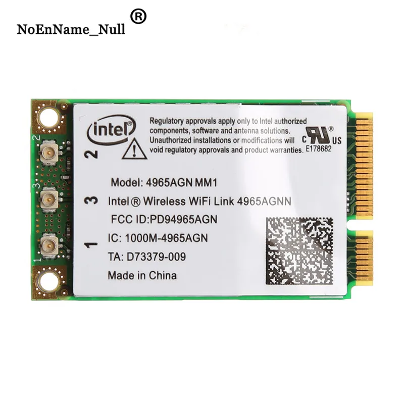 Двухдиапазонная 2 4 ГГц/5 ГГц 300 Мбит/с WiFi Link мини PCI E беспроводная карта для Intel 4965AGN NM1 Прямая поставка|Сетевые