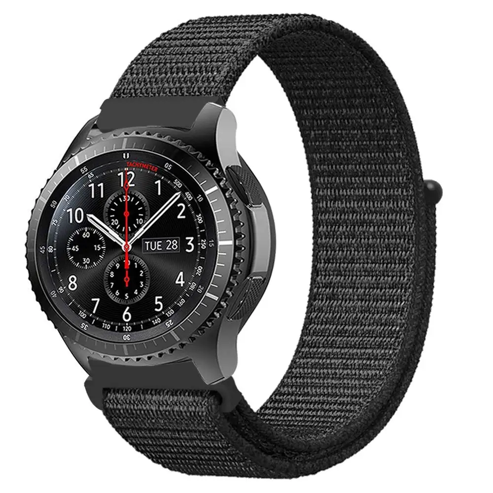 20 мм 22 мм нейлоновые ремешки для samsung gear S3 Classic Frontier S2 Sport Galaxy Watch 42 мм 46 мм Huami Amazfit