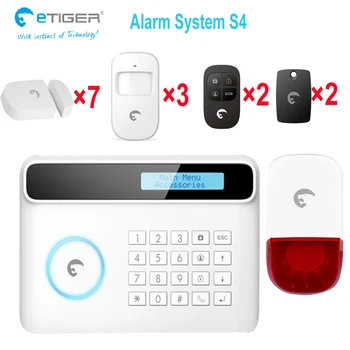 

10 Zones Nameable can be edited home security GSM SMS APP alarm system inbuilt 95db volume alarm siren