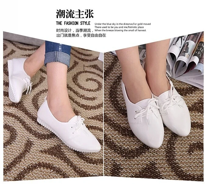 

2016 new spring and autumn boat flat shoes Lady Princess flat shoes and a blue stitching shoes X-106