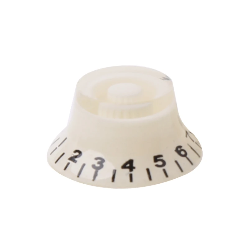 

1pc Knob Button Bell Shape Guitar Tone Volume Control For LP Guitar Parts White Black KI-5U87