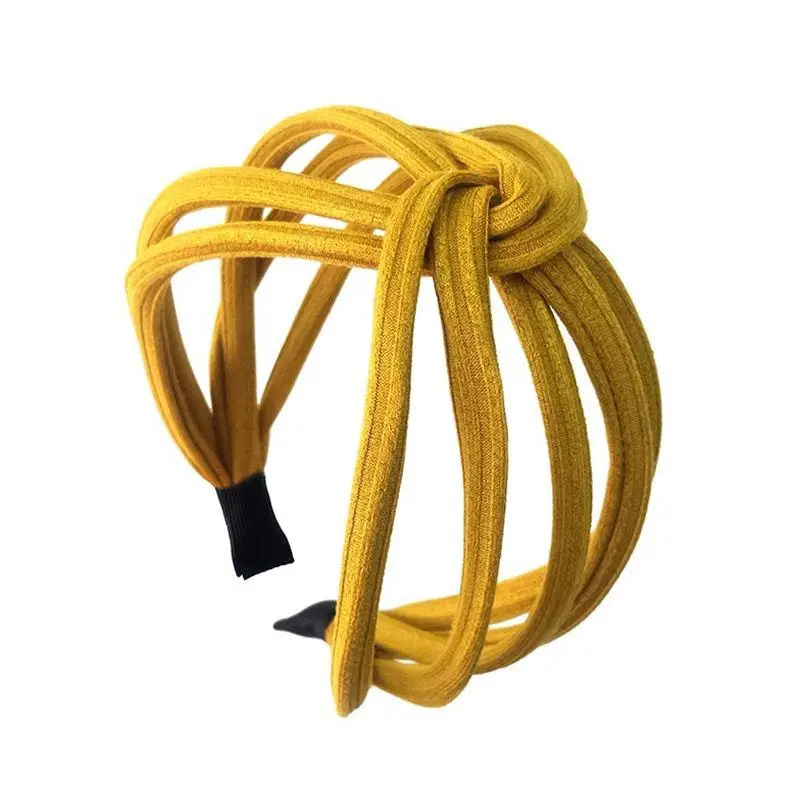

Colorful Wide Knot Headbands For Women Korea Hair Accessories Hair Bows Flower Crown Fahion Hairbands Head Wrap Hair Band