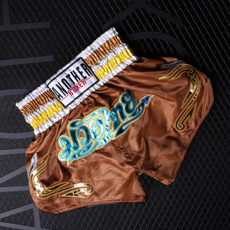Мужские боксерские трусы с принтом ММА шорты для борьбы с напылением короткие Полиэстеровые боксерские брюки тайские боксерские шорты bjj