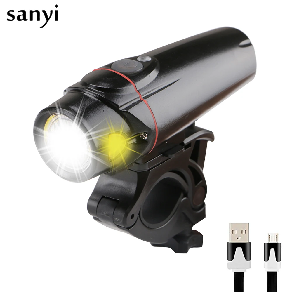 USB Rechargable Bicycle Light 2 Mode Bike LED Strobe Bike Light lights