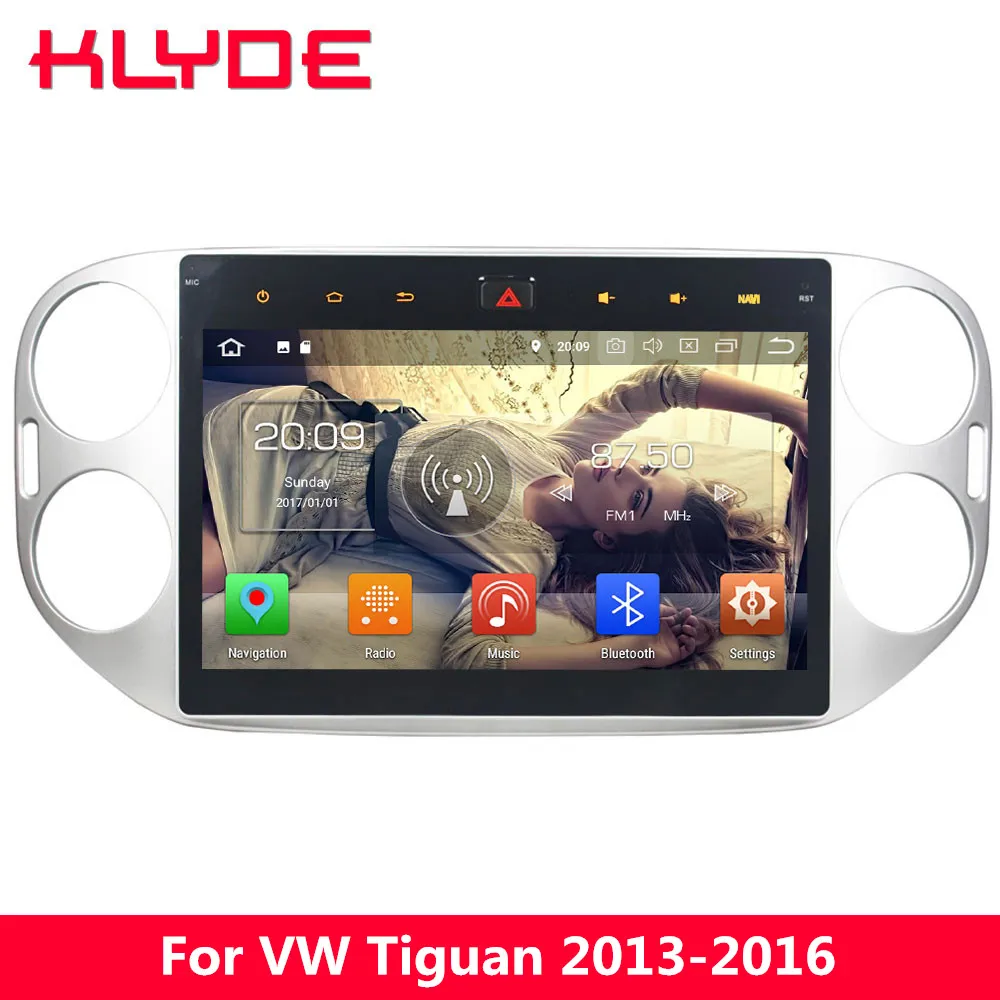 

KLYDE 10.1" IPS 4G Octa Core Android 8 7.1 4GB RAM 32GB ROM Car DVD Player Stereo GPS Navigation For Volkswagen Tiguan 2013-2016