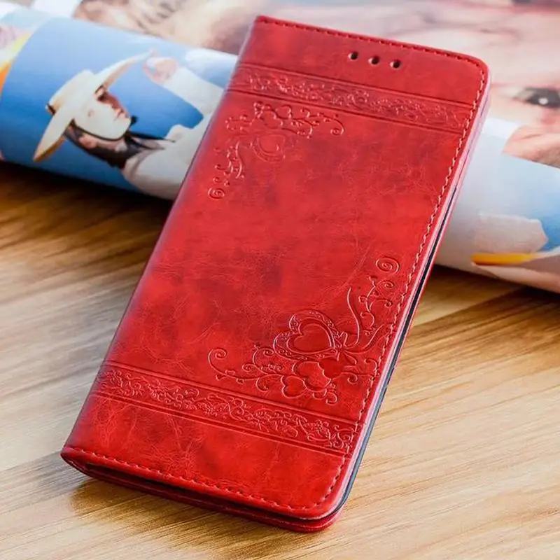 Кожаный чехол-книжка с бумажником для Samsung Galaxy A7 A5 A3, чехол с тиснением, чехлы-книжки для Samsung A5 A3, A310, A510, сумка - Цвет: Красный