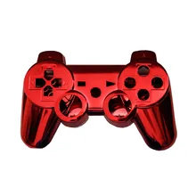 Красный Полный контроллер оболочки чехол корпус кнопка Комплект для sony PS3 Bluetooth контроллер