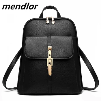 

Backpack Women Leather Backpacks High Quality Pu Bagpack Mochila Rucksack Female School Bags backpack female