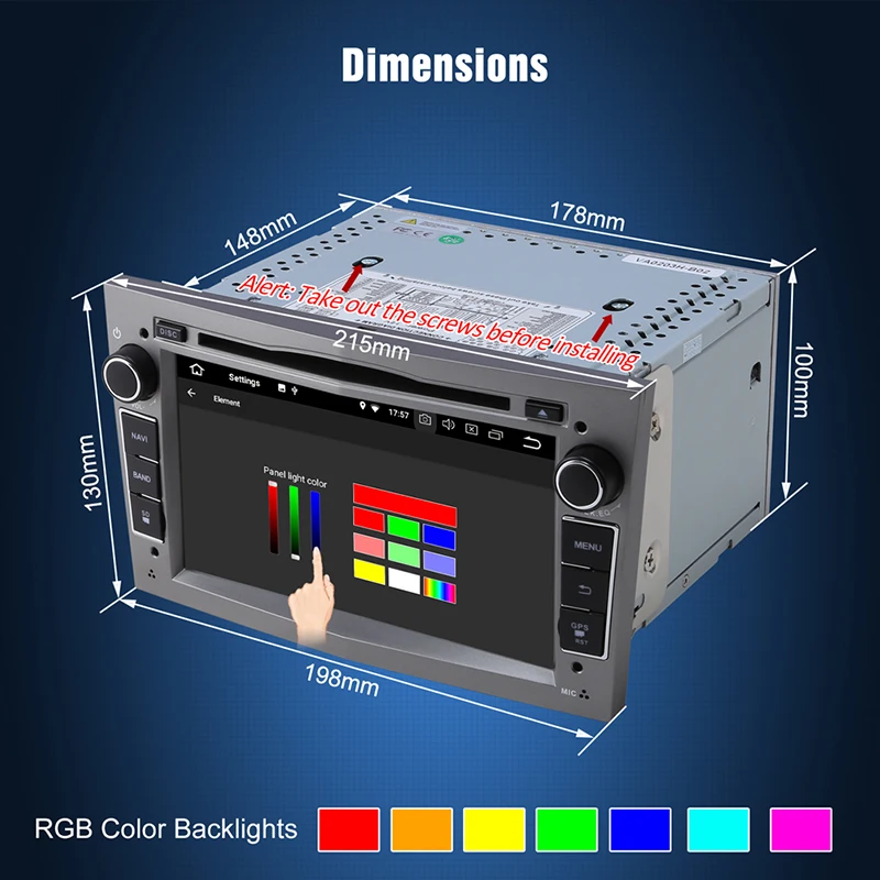 Best Pumpkin Octa Core RAM 4G ROM 32G 2 Din7"Android 8.0 Car Multimedia Player GPS Navigation Stereo For Opel/Corsa FastBoot Headunit 6