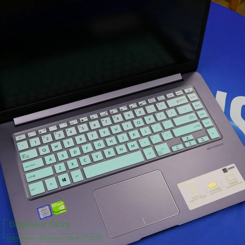 Защитная обложка для клавиатуры крышка 15,6 дюймов для Asus Vivobook S15 X510 X510Uq X510Ua X510Ur X510Uf X510U S5100Ua S510U 15 дюймов - Цвет: FADEMINT