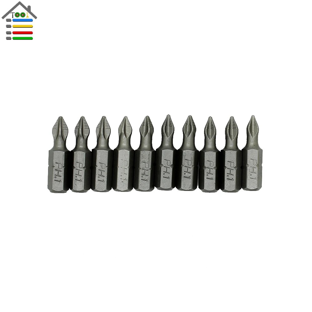

High Quality 10PC PH1 Electric Screwdriver Bit Set Hex Shaft Magnetic Anti Slip Phillips Length 25mm Power Tool Accessories