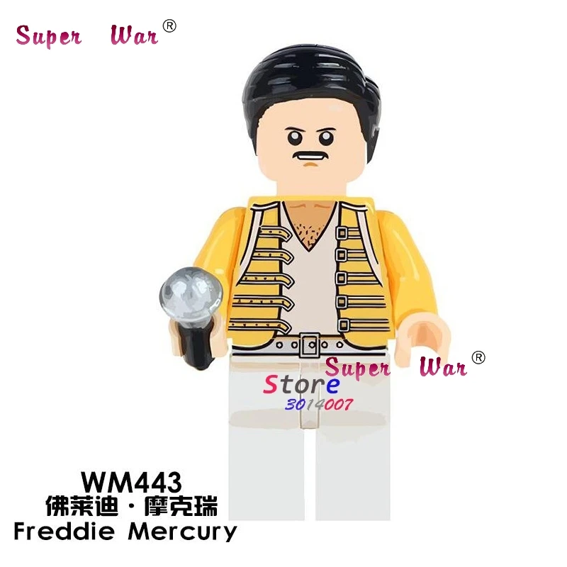 

1PCS model building blocks action figures starwars superheroes Freddie Mercury learning Mini Dolls DC diy toys for children gift