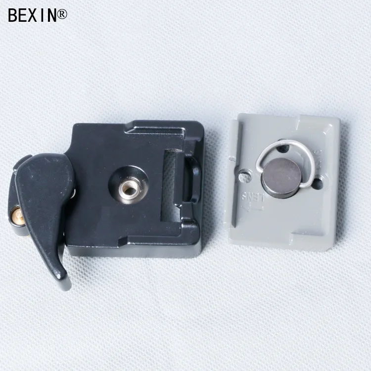 

10set 2 in 1 Metal Alloy 323 Quick Release Plate Clamp Mount Adapter With Full Manfrotto 200PL-14 Compat Plate For Camera