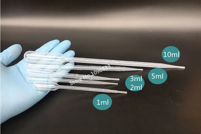 100pcs Pasteur Pipet Plastic Pasteur Pipet graduated Disposable plastic