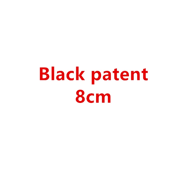 Black patent 8cm Модные женские пикантные Вечерние туфли на высоком тонком каблуке; женские туфли-лодочки с острым носком на каблуке - Цвет: Black patent 8cm