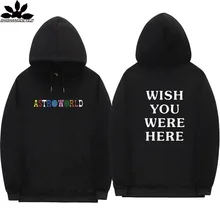 Astroworld Толстовки Черный Розовый цвет, хаки orange белый серый Трэвис Скотт Astroworld WISH YOU WERE HERE мужские и женские Толстовка и толстовка