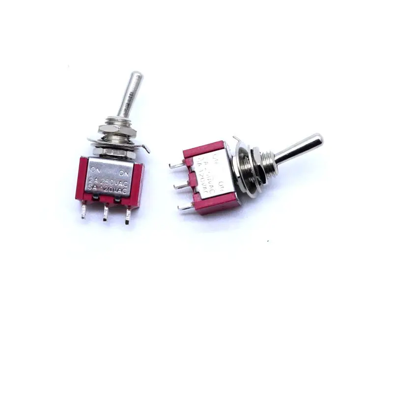 Миниатюрный переключатель питания 2 шт./лот 3 Pin ON 2A 250VAC 5A 120VAC MTS 102|switch 2a|switch 3switch switch