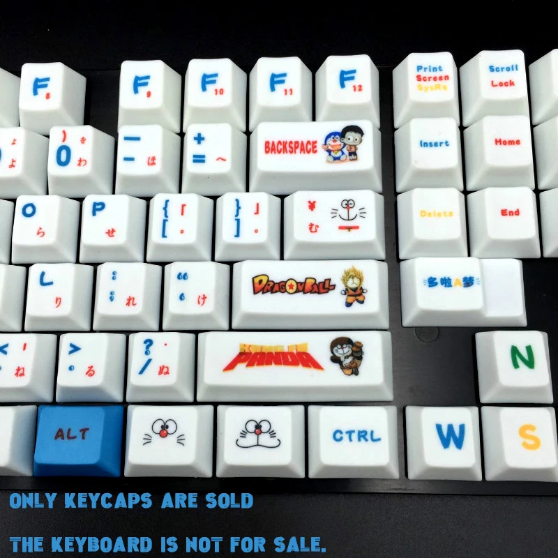 112Key японская PBT Doraemon термосублимационная клавиша персональная игра механическая