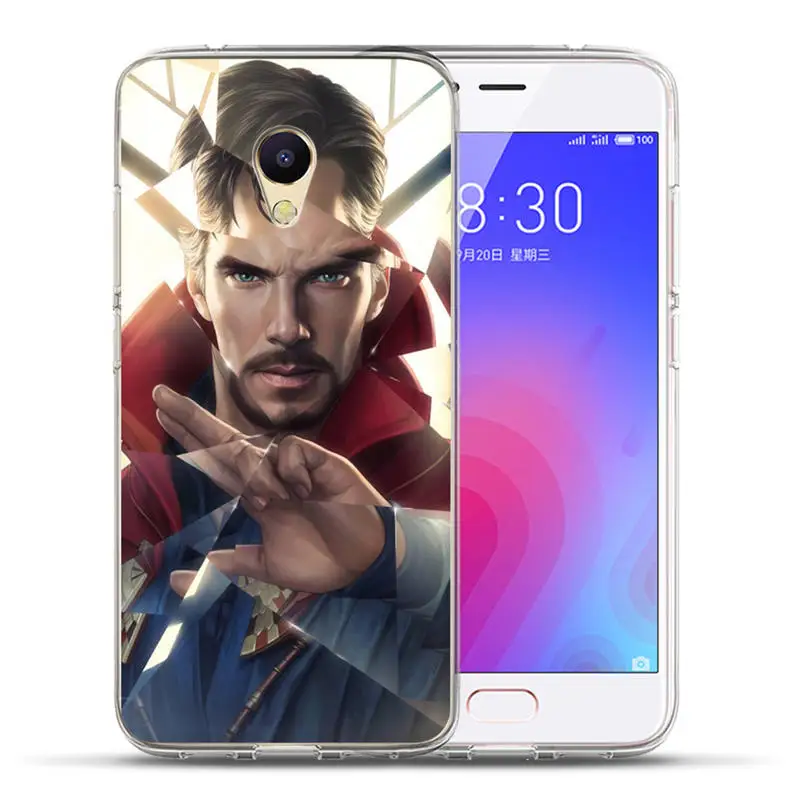 Роскошный чехол с героями Marvel и Мстителями для Meizu M5S, M3S, M5C, M3, M5, M6, s, C Note, U10, U20, Pro, 6, чехол, Coque, Fundas Etui Capinha - Цвет: 06