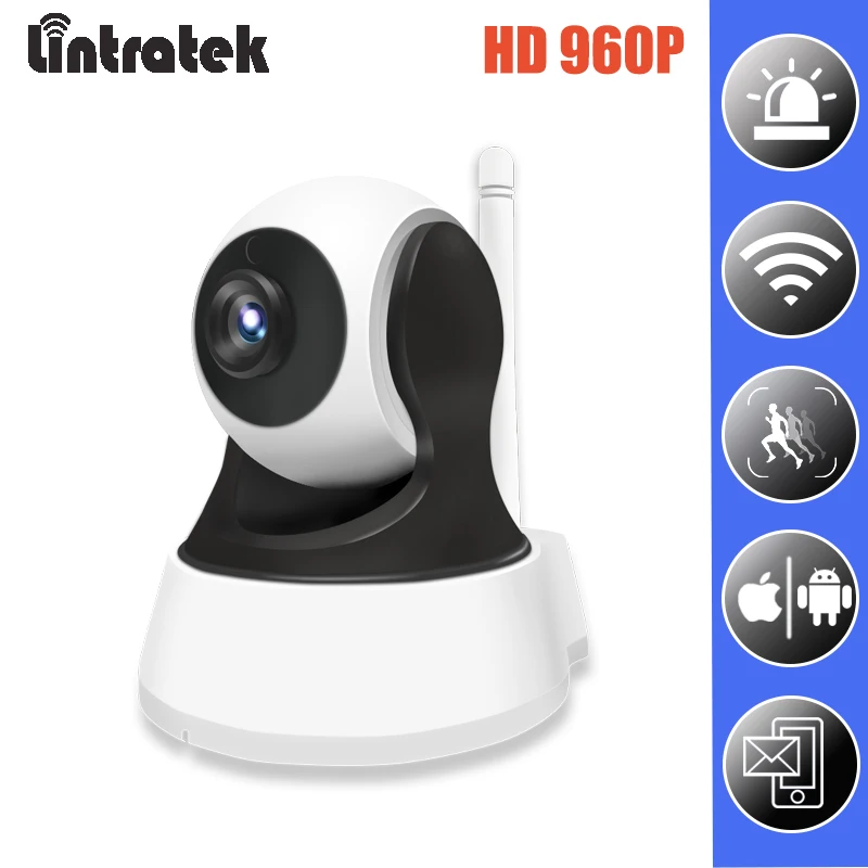 WiFi Mini Surveillance IP Camera HD 960P Wireless Security CCTV Camera Home PTZ Onvif Baby Audio Monitor Indoor IP Cam lintratek video surveillance camera 960p wifi onvif mini ip camera home security wifi cctv camera wireless baby monitor ipcamera