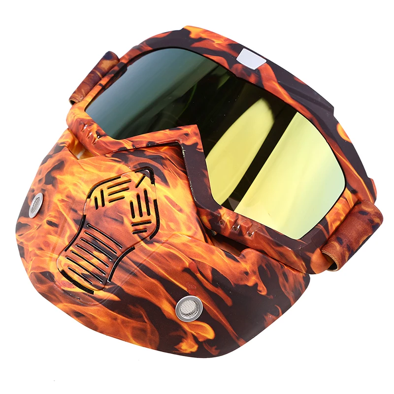 POSSBAY 13 Styles Men Women Skiing Eyewear Motorcycle Motocross Racing Helmet Goggles UV Protective Glasses With Face Mask