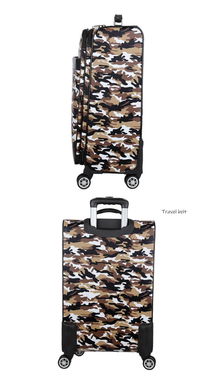 Камуфляжный уличный высококачественный чемодан на колесиках 20/24 дюймов, мужской деловой чемодан на колесиках, дорожные сумки