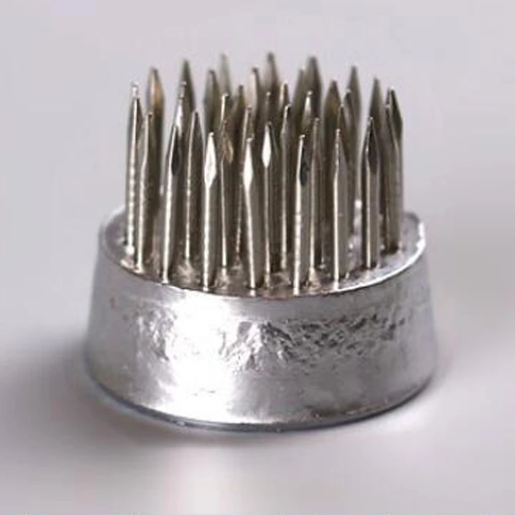 Round Ikebana Kenzan Spiky Flower Frog Arrangement Base Floral Art 