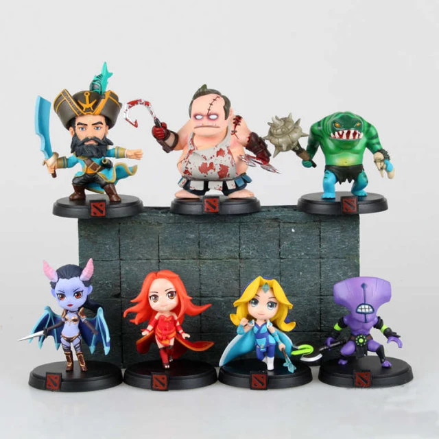  Chanycore Serfdom DOTA 2 Game Figure Pudge Leviathan Crystal Maiden Lina Queen Kunkka Tidehunter PV