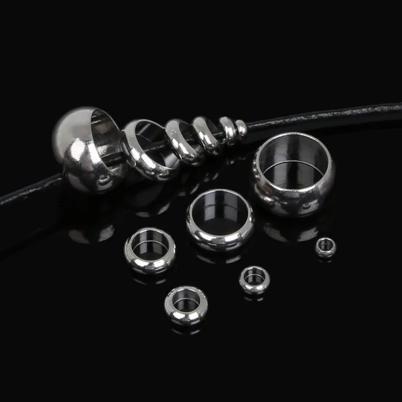 

Multi Size Stainless Steel Spacer Flat Round Beads Pendants For Jewelry Making DIY Findings Fit Bracelet Necklace Accessories