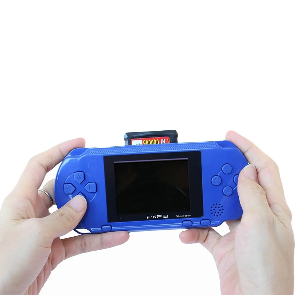 

2018 Portable 16 Bit for PXP3 Slim Station Handheld Game Video Players+2pcs Free Game Card Game Console Built-in Classic Games