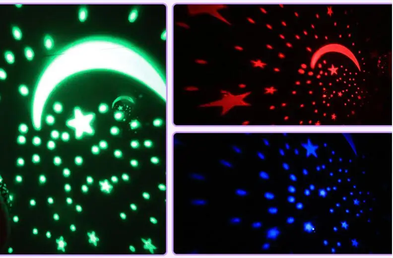 Night Light Stars Starry Sky LED Night Light Projector Moon Lamp Battery USB Kids Gifts Children Bedroom Lamp Projection Lamp (11)