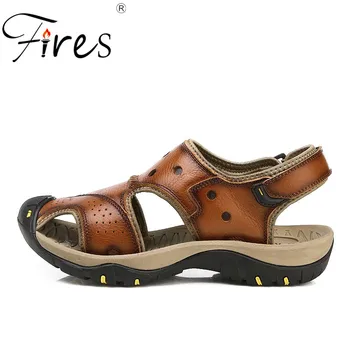 

Fires Hot Summer Men Casual Sandals Cool Hollow Beach Shoes Light Breathable Flat Shoes Man's Wearable Leisure Sandal