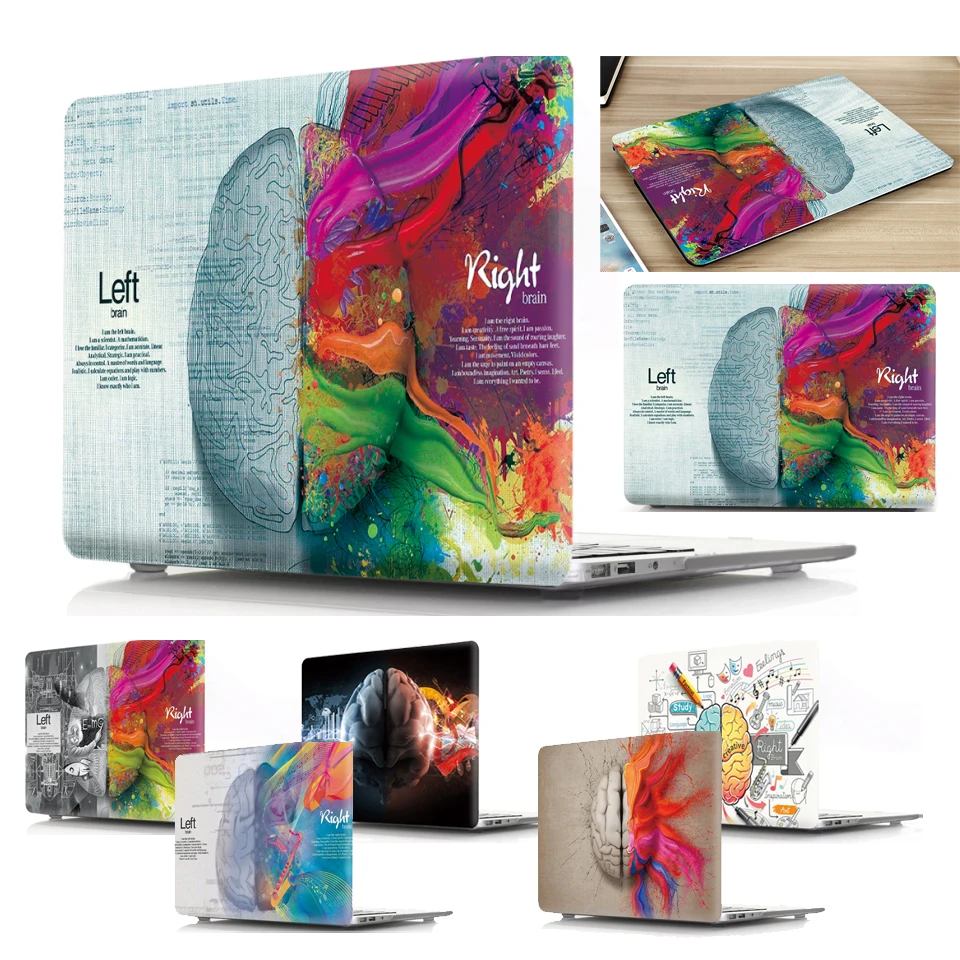 Новые печатные Coque для Macbook Air 13 Pro 13 чехол для ноутбука A1446 A1989 A1990 мультфильм мозг чехол для Macbook Pro 13 крышка