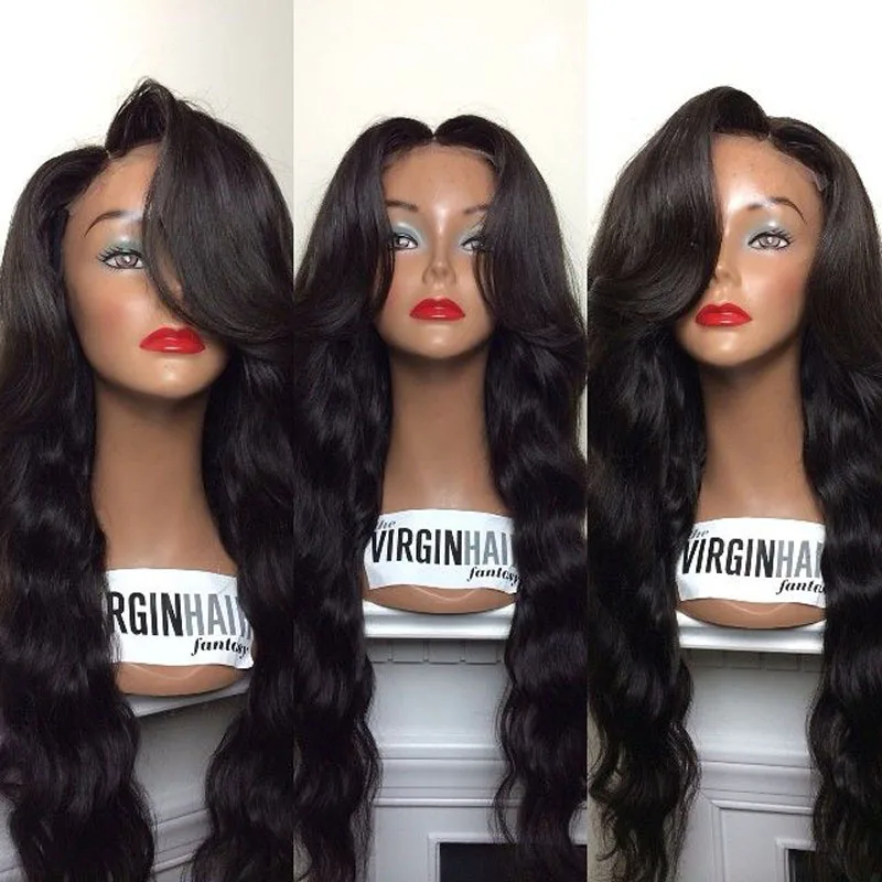 

Long Wavy Wig Hot Heat-Resistant Synthetic Lace Front Wig 20" In Stock Body Wave Free Shipping To USA