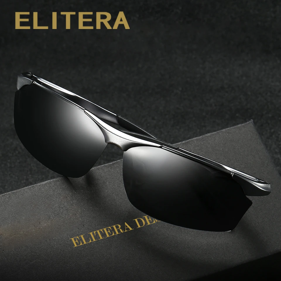 Мужские солнцезащитные очки ELITERA брендовые дизайнерские поляризованные