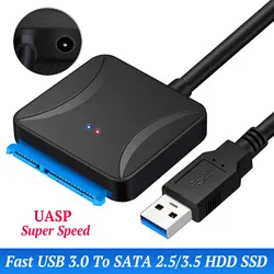 USAP супер скорость USB 3,0 на SATA 2,5/3,5 HDD SSD Жесткий Драйвер диск конвертер кабель адаптер